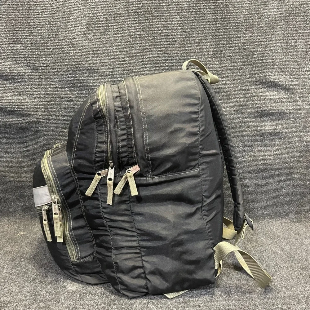 L.L. Bean 0YP70 Quad Pack Backpack Black Reflective Large Model 296963 Daypack